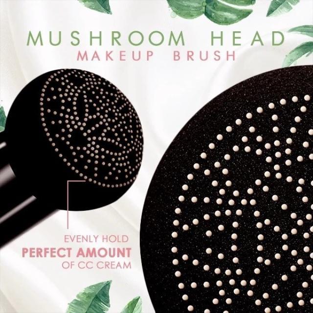 Waterproof CC Cream With Mushroom Head Makeup Brush - 2025