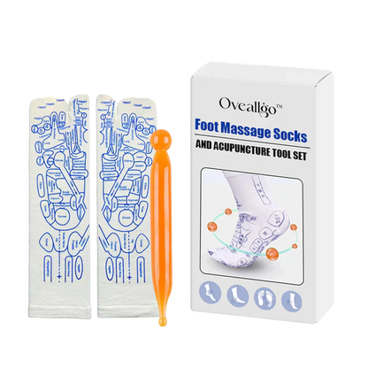 Reflexology Chart Socks With Tool  | GREAT DEAL 30% OFF TODAY