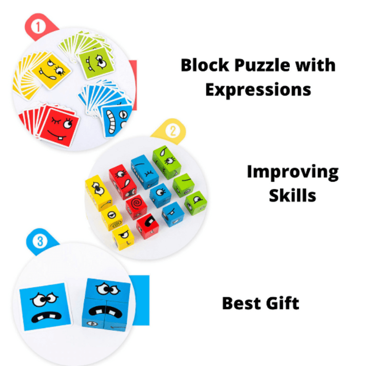 Emoji Expressions Matching Cube Game ( with bell )