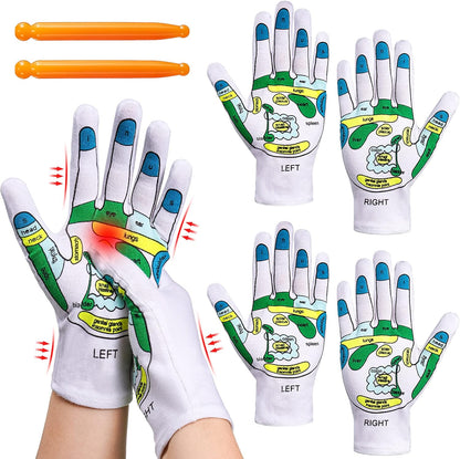 Reflexology Chart Gloves With Tool | GREAT DEAL 30% OFF TODAY