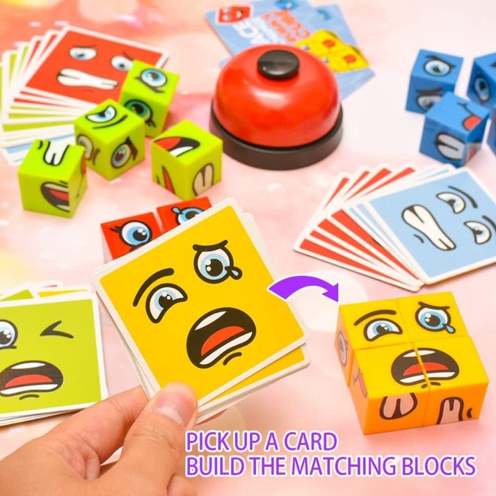 Emoji Expressions Matching Cube Game ( with bell )