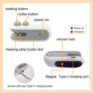 2 in 1 USB Sealing Machine - 3 Year Warranty