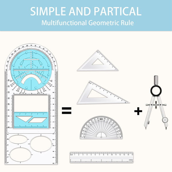 Multifunctional Geometric Ruler – Winnershop.in