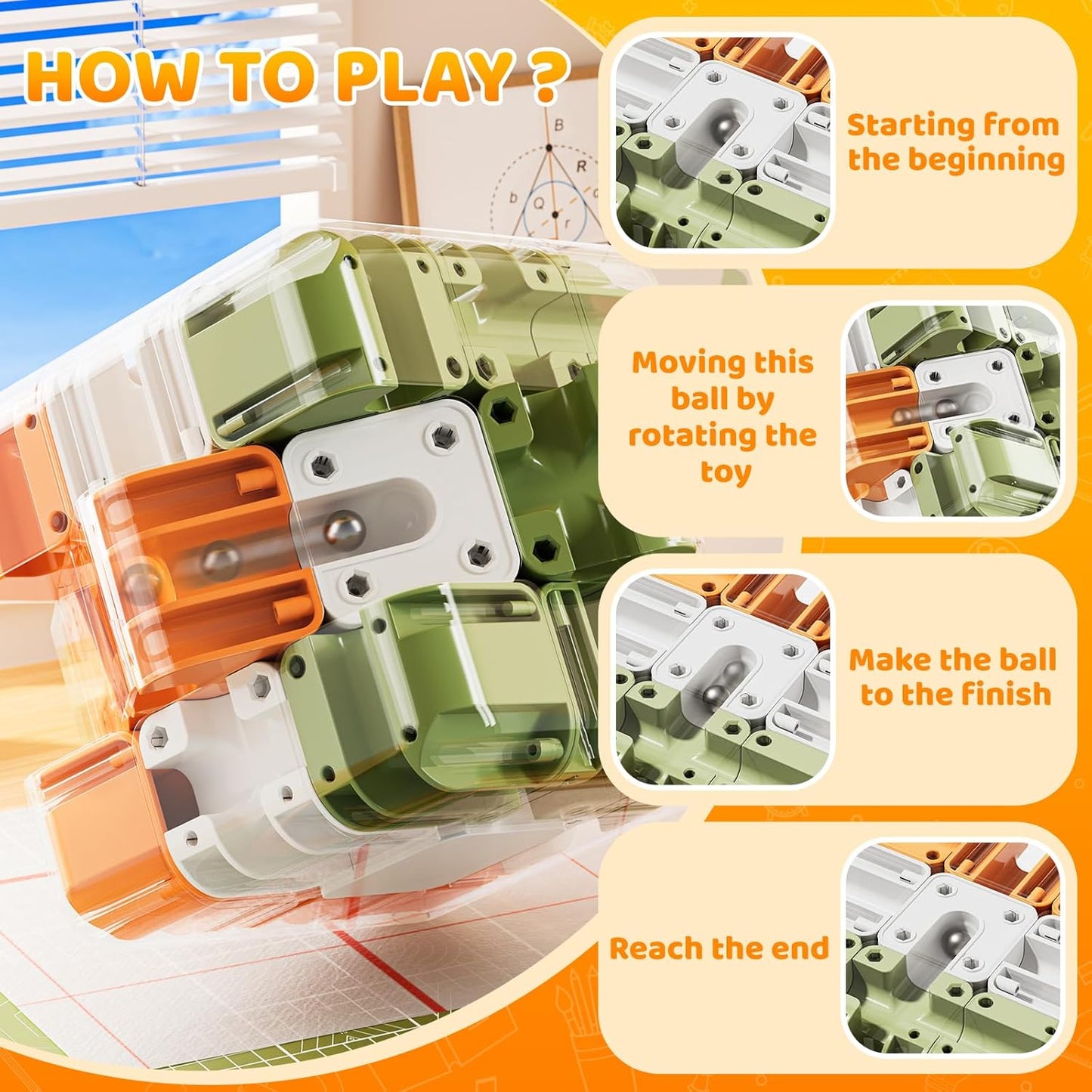 BrainBoost 3D Maze Challenge Cube