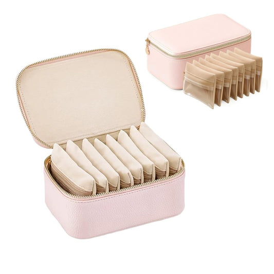 Portable Jewellery Organizer Bag with Zipper Bags