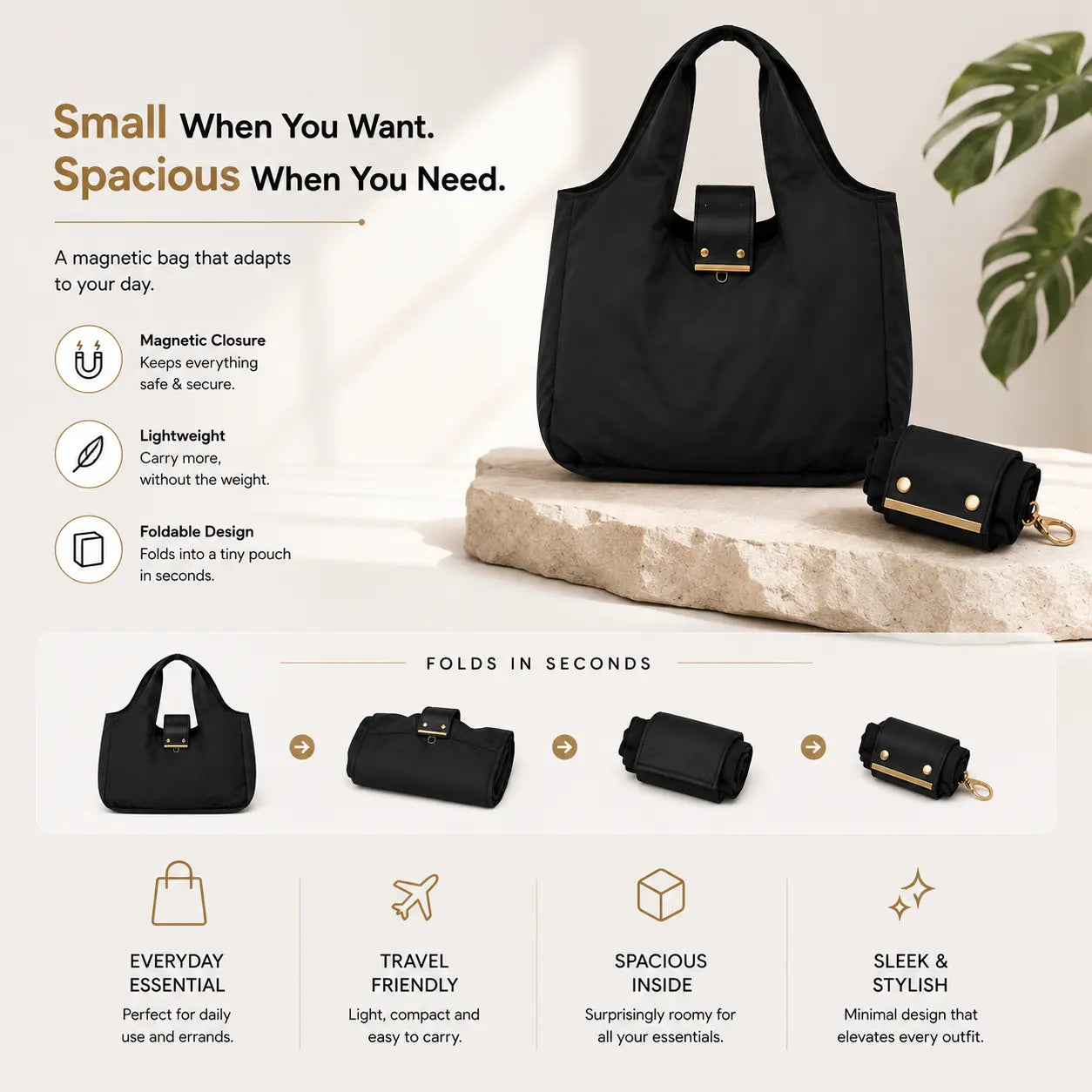Winnershop™ - Keychain Foldable Tote Bag