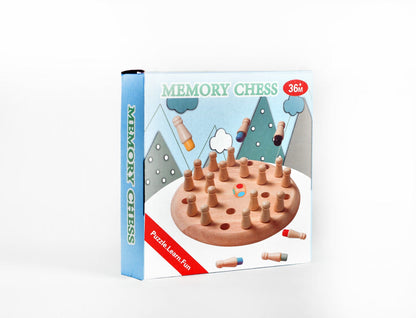 Wooden Memory Chess Game