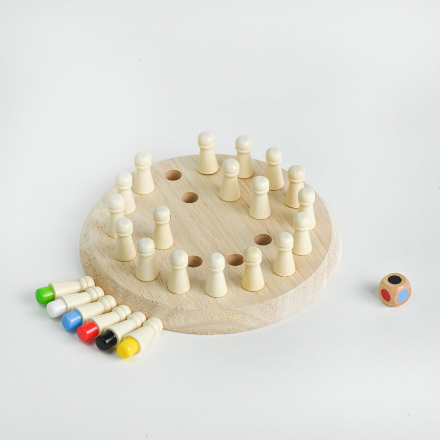 Wooden Memory Chess Game