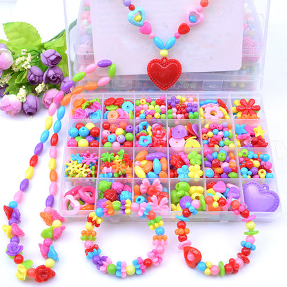 Jewellery Making Craft Kit for Kids, DIY Beads Kit for Bracelets, Necklaces & Hairbands